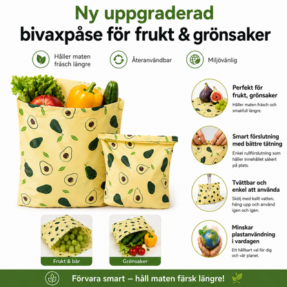 Bivaxpåsar för Frukt & Grönsaker –3-pack