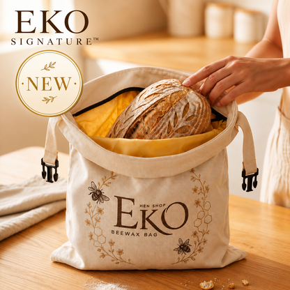 Ekologisk Bivax Brödpåse – 100 % Bomull