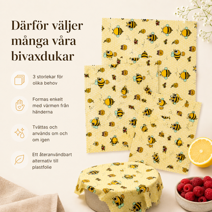 Bivax Matfolie™ – Återanvändbar (3pcs)